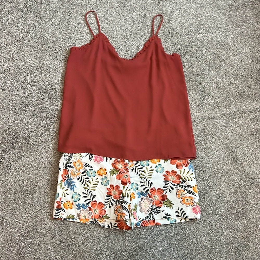 LOFT Ruffle Trim Cami - Picture 4 of 12